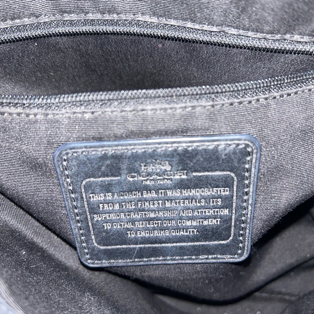 FLASH SALE NWOT authentic Coach black leather handbag - Picture 3 of 4